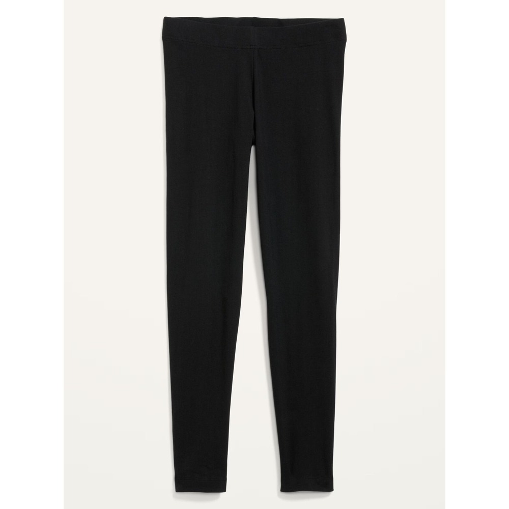 Old Navy High Waisted Jersey Ankle Leggings - Black - Small (4/6) -‎ #736412